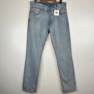 NWT  Sandro Paris  High Rise Button Fly Lightwash Straight Leg Jeans  Size 31